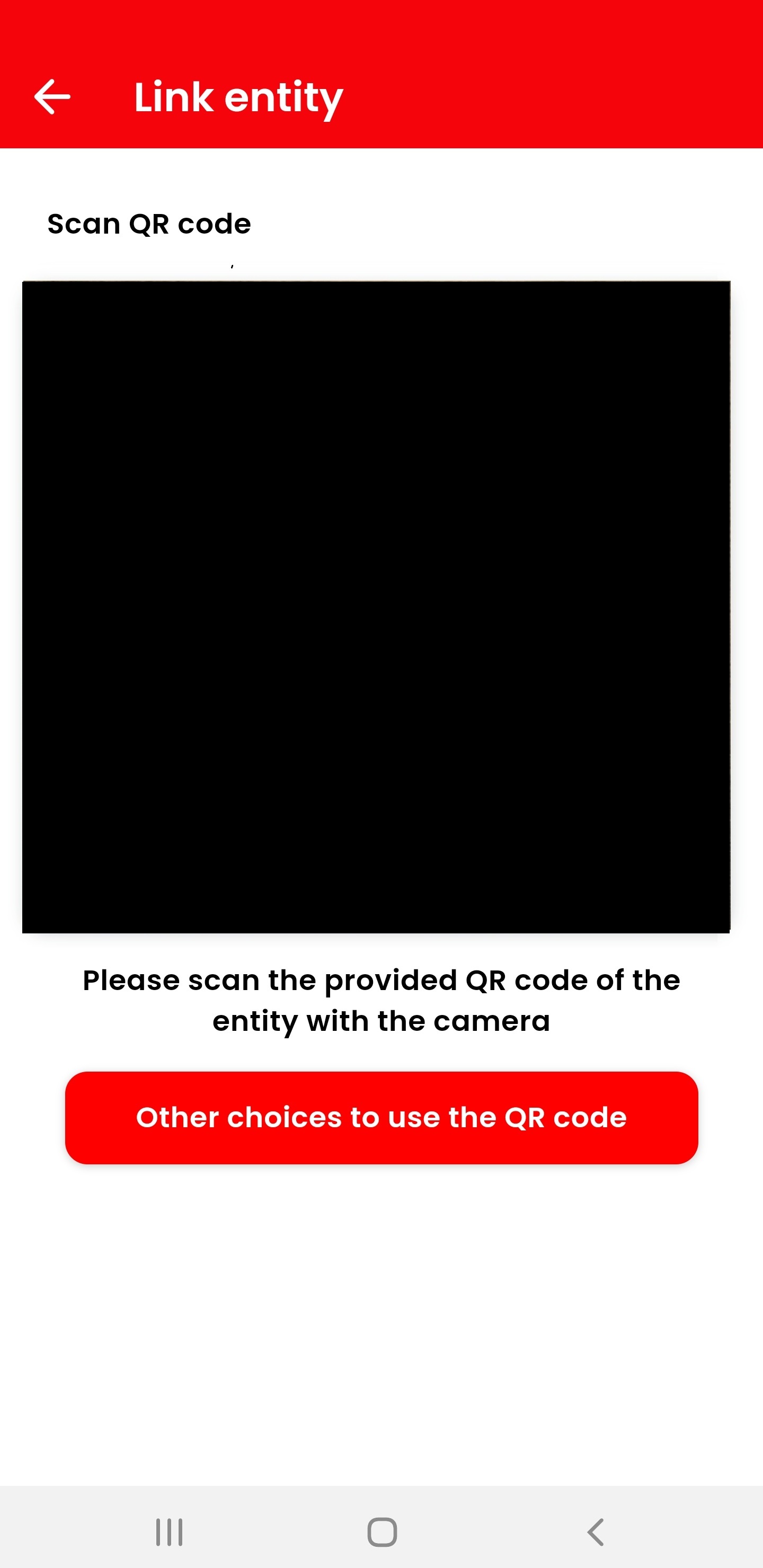 Scan QR code camera ready